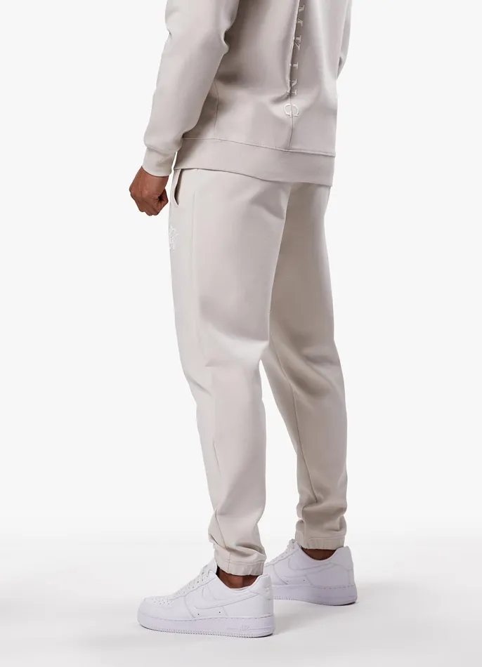 Gym King Tracksuit Bottoms Men Split Linear Jogger 8211 Stone Grey