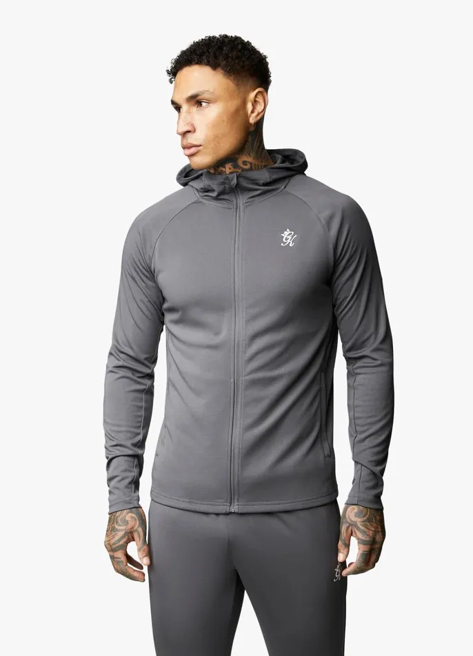 Gym King Tracksuit Tops Men 365 Lightweight Poly Training Hood 8211 Graphite