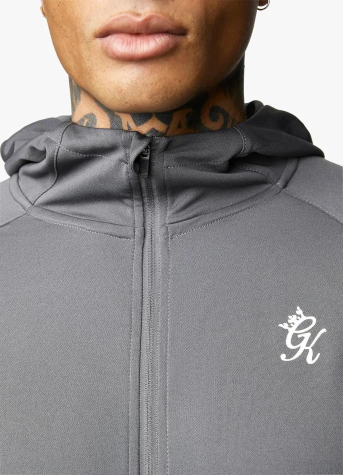 Gym King Tracksuit Tops Men 365 Lightweight Poly Training Hood 8211 Graphite