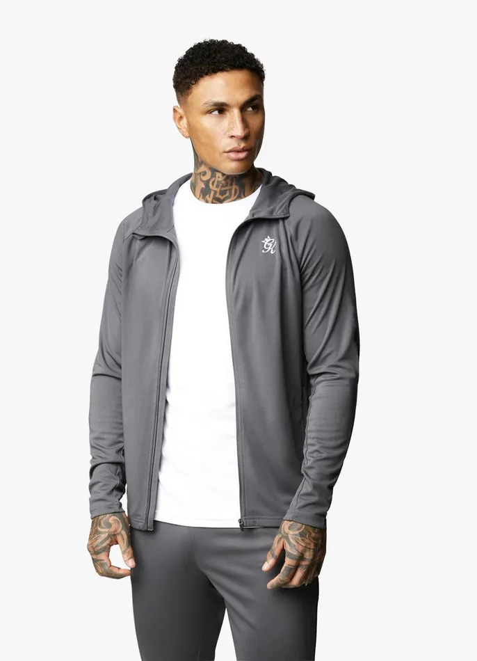 Gym King Tracksuit Tops Men 365 Lightweight Poly Training Hood 8211 Graphite