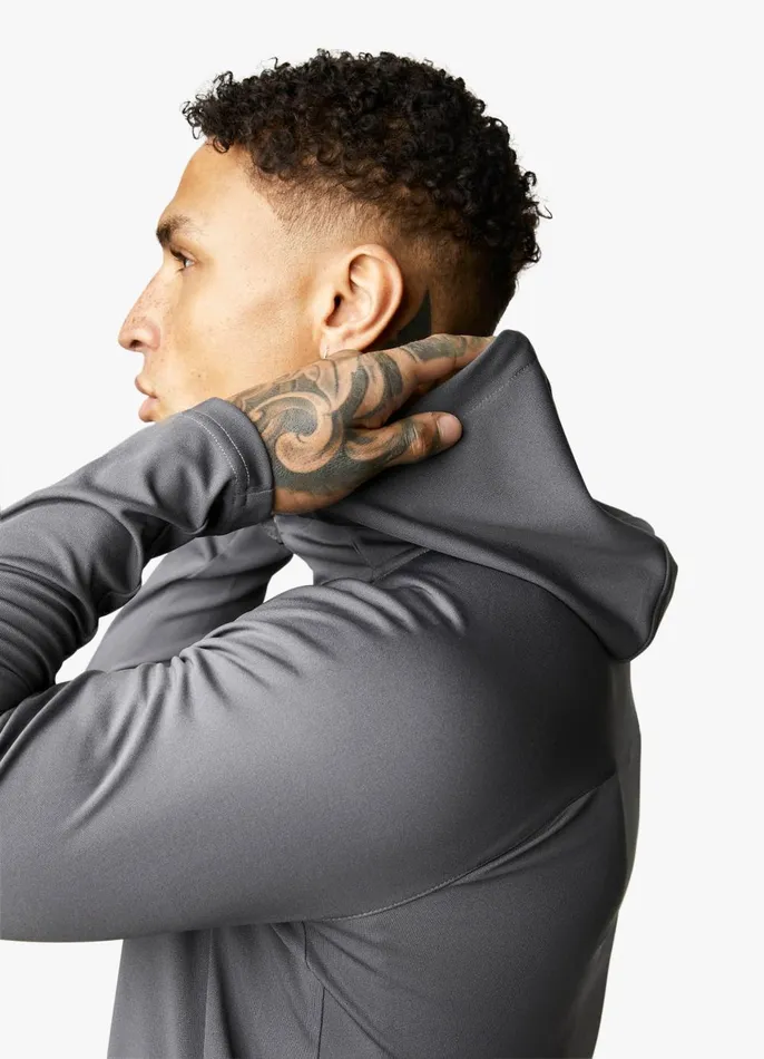 Gym King Tracksuit Tops Men 365 Lightweight Poly Training Hood 8211 Graphite