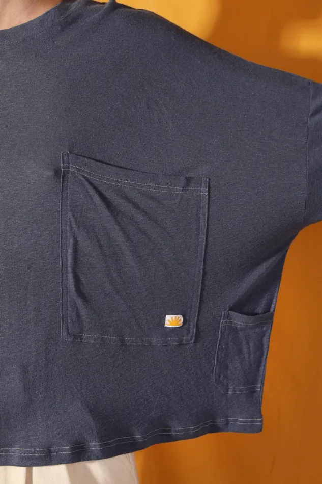 Hamish Top Navy Womens LF Markey Tops