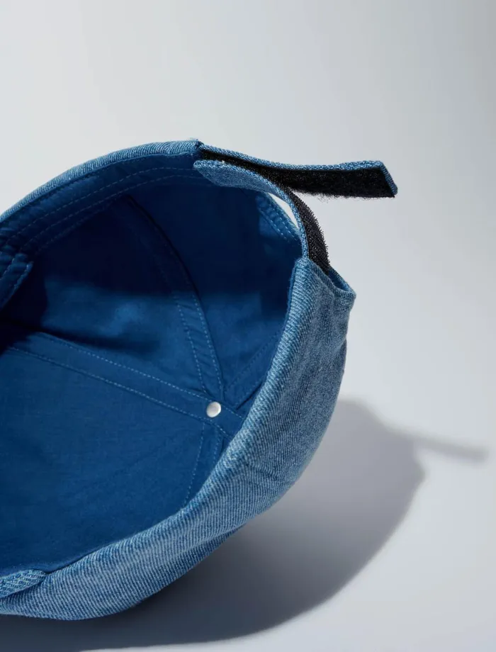 Hats Women Maje Denim Cap With Clover Logo Blue