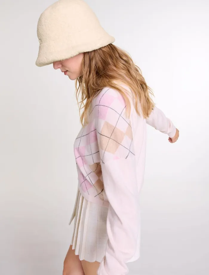 Hats Women Maje Faux Fur Bucket Hat Ecru