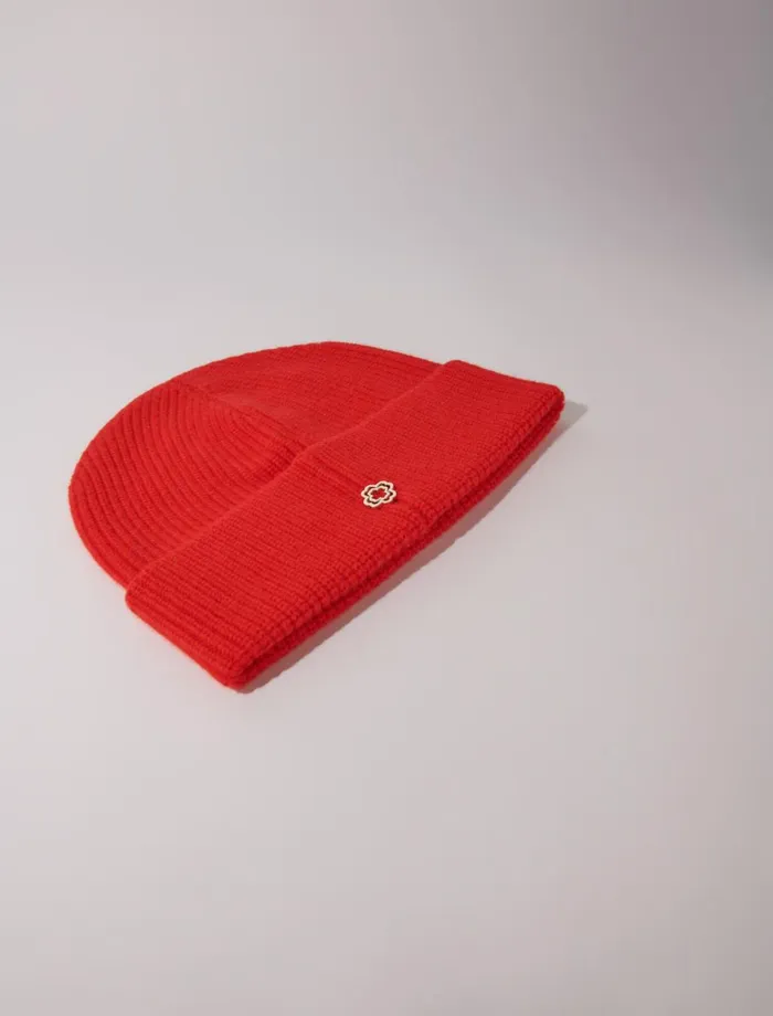 Hats Women Maje Wool And Cashmere Hat Red