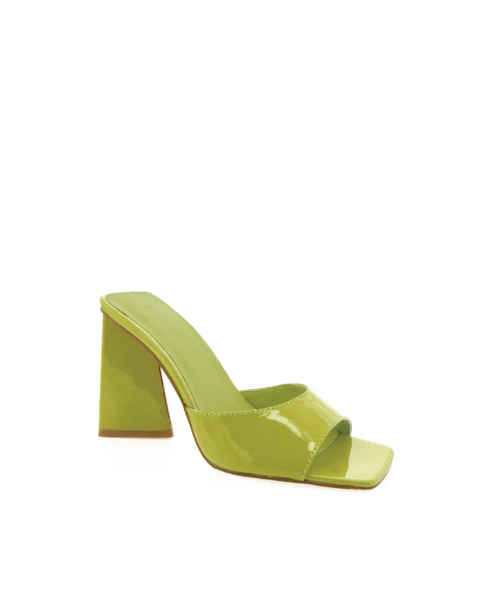Heels Billini Block Heels QUINN MATCHA PATENT