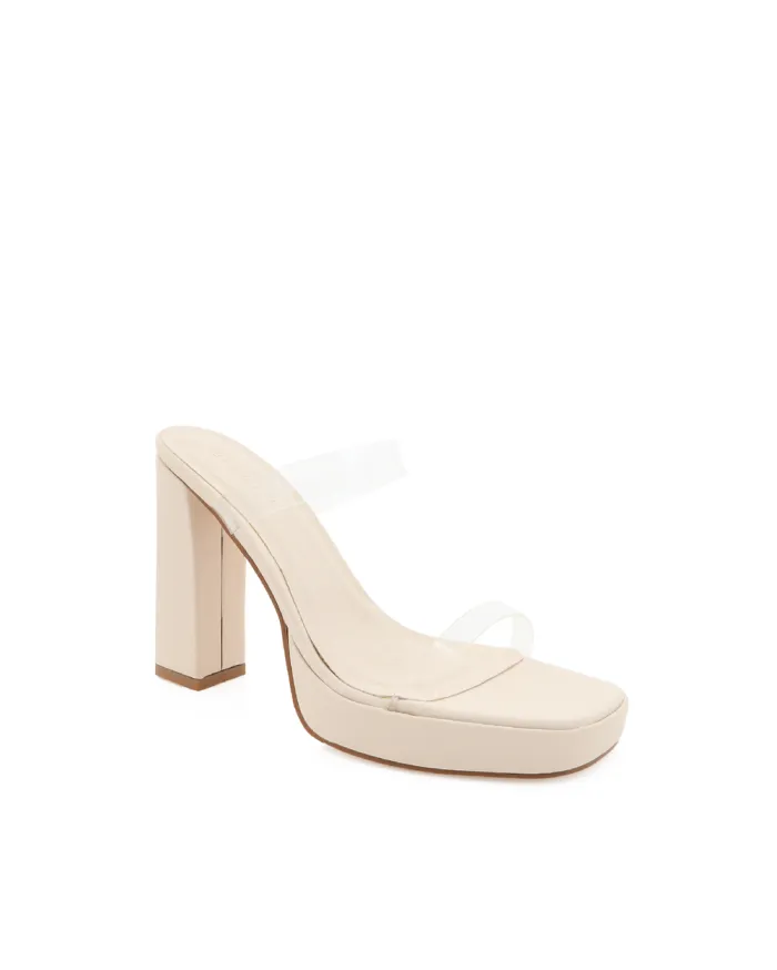 Heels Billini Block Heels TAMIRA BONECLEAR