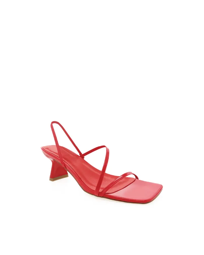 Heels Billini Block Heels VALINA CHILLI PATENT