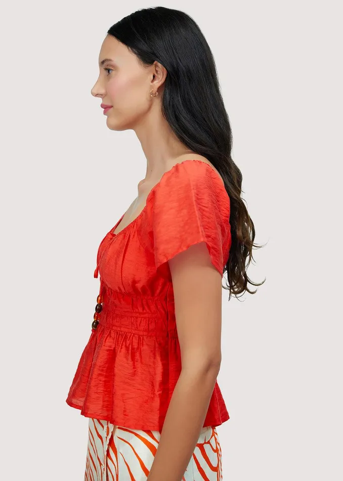 Hidden Oasis Top Red Women Lost Wander Tops