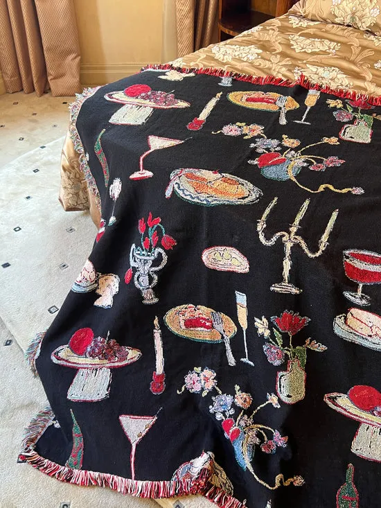 Home Lisa Says Gah Women Archie Throw Blanket Set The Table Caviar