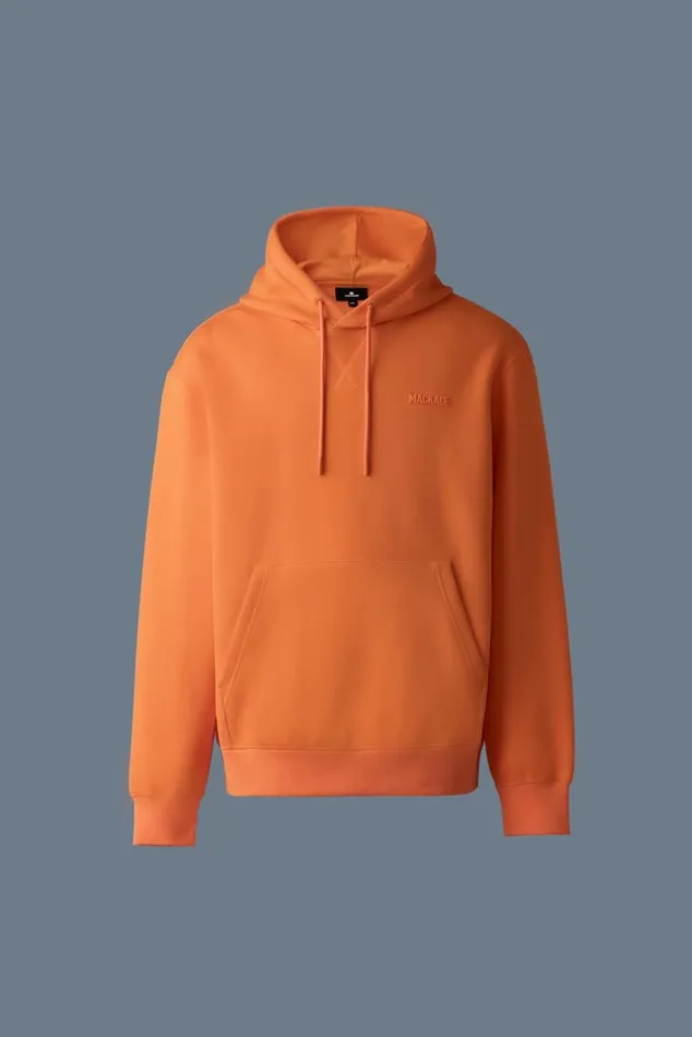 Hoodies and Tops Men Mackage KRYSTIAN Doubleface Jersey Hoodie Flame Hoodies and Tops Men Mackage KRYSTIAN Doubleface Jersey Hoodie Flame