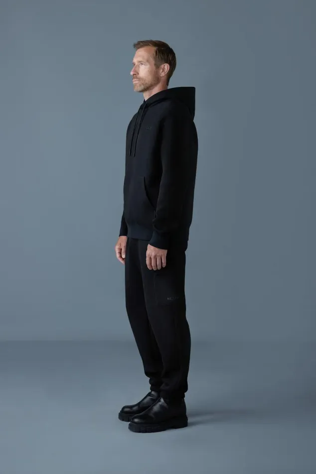 Hoodies and Tops Men Mackage KRYSTIAN Doubleface Jersey Hoodie Flame Hoodies and Tops Men Mackage KRYSTIAN Doubleface Jersey Hoodie Flame