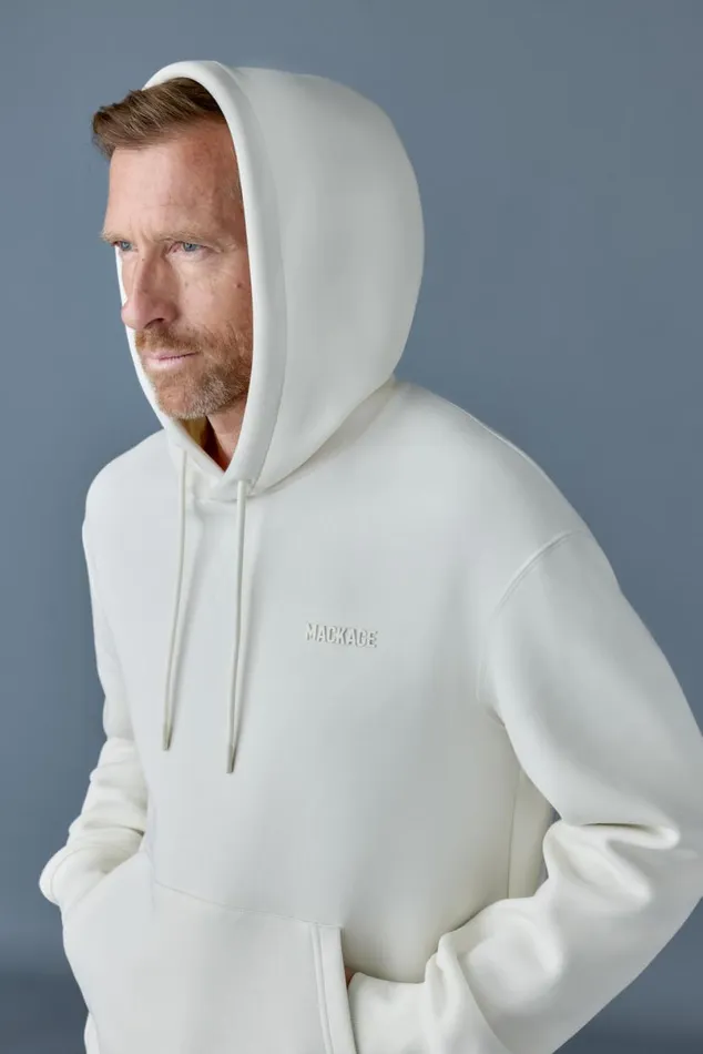 Hoodies and Tops Men Mackage KRYSTIAN Doubleface Jersey Hoodie Flame Hoodies and Tops Men Mackage KRYSTIAN Doubleface Jersey Hoodie Flame