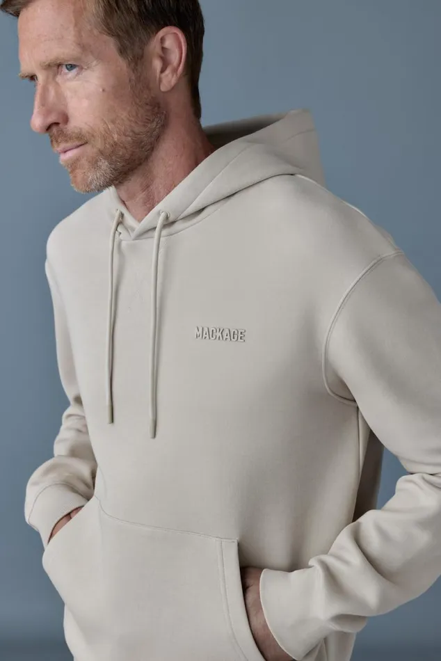 Hoodies and Tops Men Mackage KRYSTIAN Doubleface Jersey Hoodie Flame Hoodies and Tops Men Mackage KRYSTIAN Doubleface Jersey Hoodie Flame