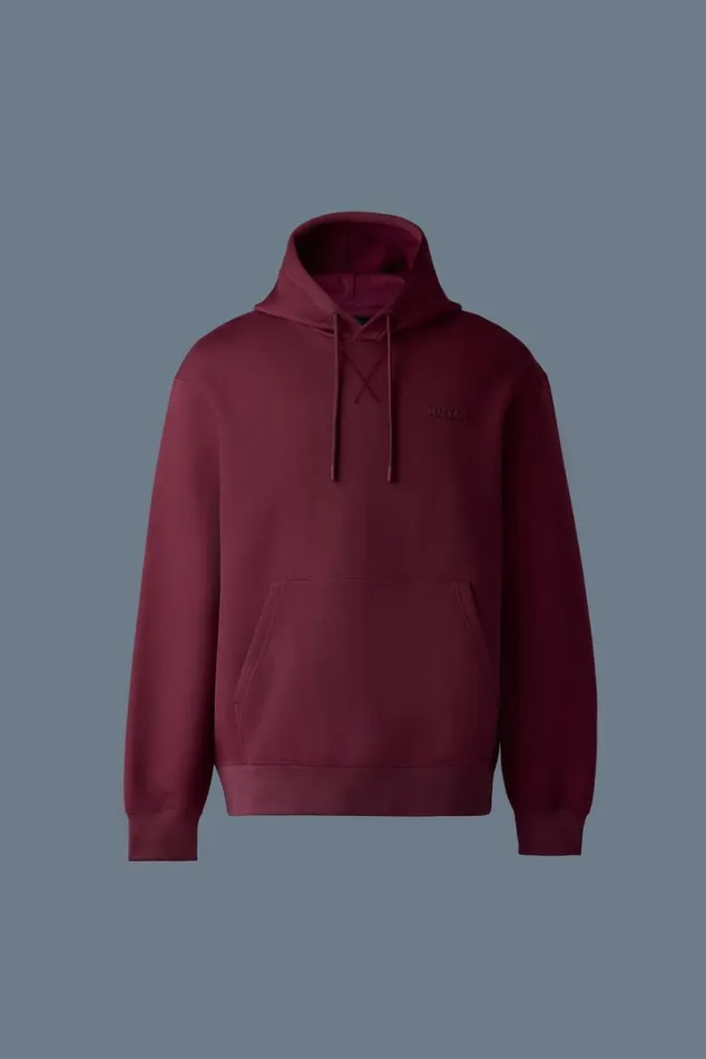Hoodies and Tops Men Mackage KRYSTIAN Doubleface Jersey Hoodie Flame Hoodies and Tops Men Mackage KRYSTIAN Doubleface Jersey Hoodie Flame