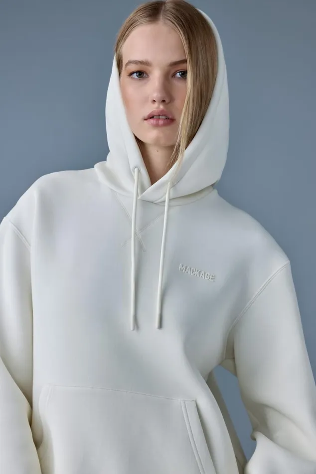 Hoodies and Tops Men Mackage KRYSTIAN Doubleface Jersey Hoodie Flame Hoodies and Tops Men Mackage KRYSTIAN Doubleface Jersey Hoodie Flame