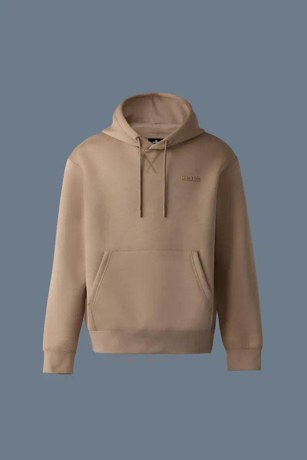 Hoodies and Tops Men Mackage KRYSTIAN Doubleface Jersey Hoodie Flame Hoodies and Tops Men Mackage KRYSTIAN Doubleface Jersey Hoodie Flame