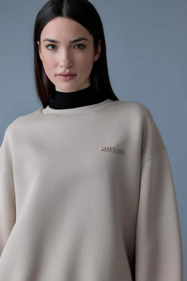 Hoodies and Tops Women Mackage JULIAN DoubleFace Jersey Sweatshirt Trench Hoodies and Tops Women Mackage JULIAN DoubleFace Jersey Sweatshirt Trench