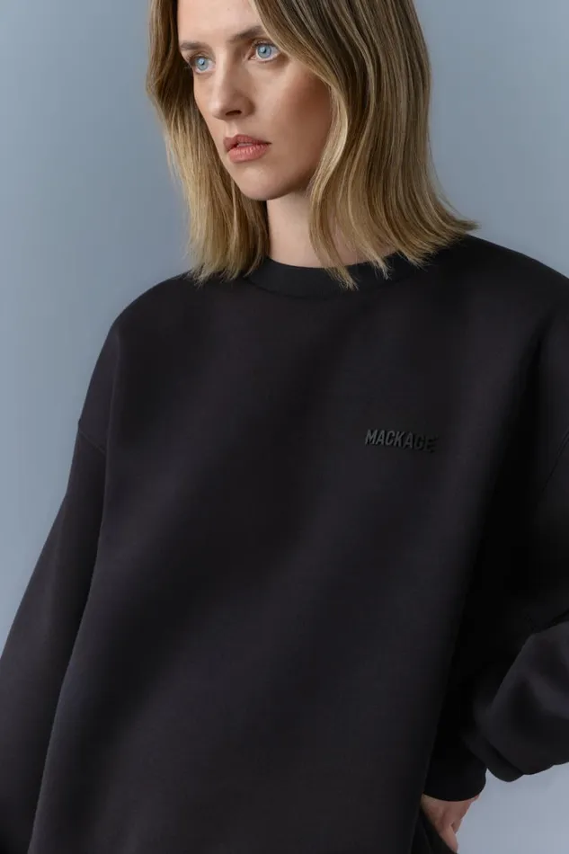 Hoodies and Tops Women Mackage JULIAN DoubleFace Jersey Sweatshirt Trench Hoodies and Tops Women Mackage JULIAN DoubleFace Jersey Sweatshirt Trench