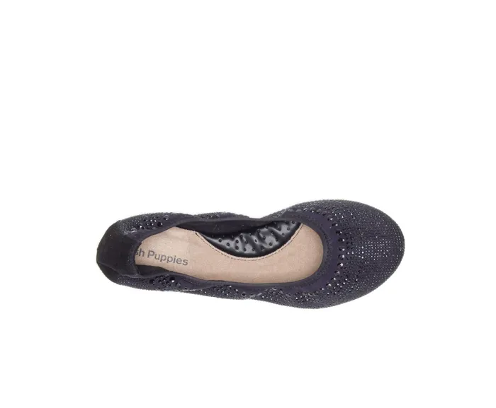 Hush Puppies Flats and SlipOns Women Chaste Ballet Black Stud Hush Puppies Flats and SlipOns Women Chaste Ballet Black Stud