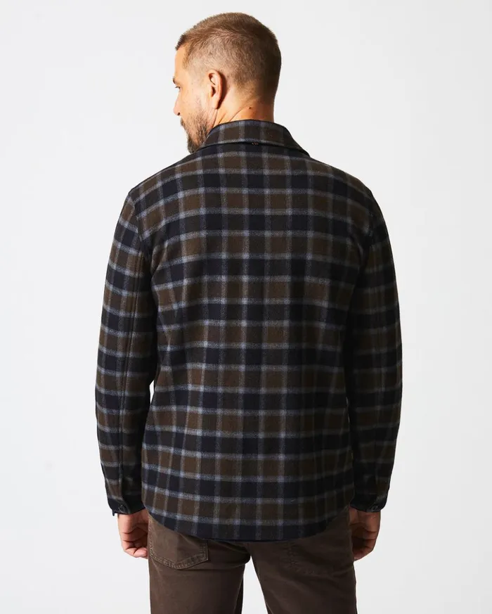 Jackets and Outerwear Men Billy Reid Mo Shirt Jacket Olivemulti