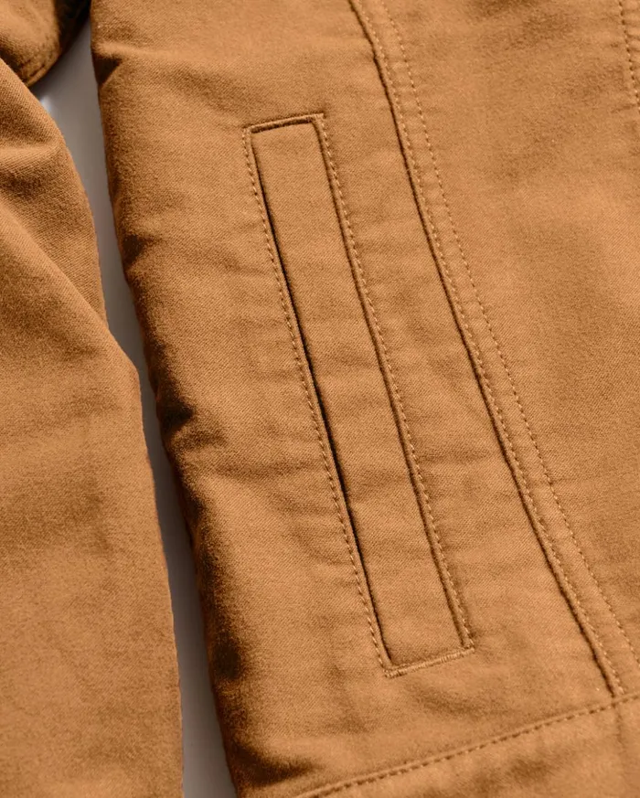 Jackets and Outerwear Men Billy Reid Moleskin Tupelo Trucker Jacket Tobacco