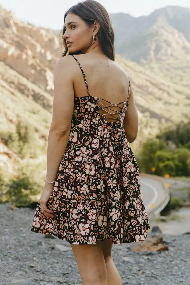 Jesslyn Floral Dress Black Women Bohme Dresses