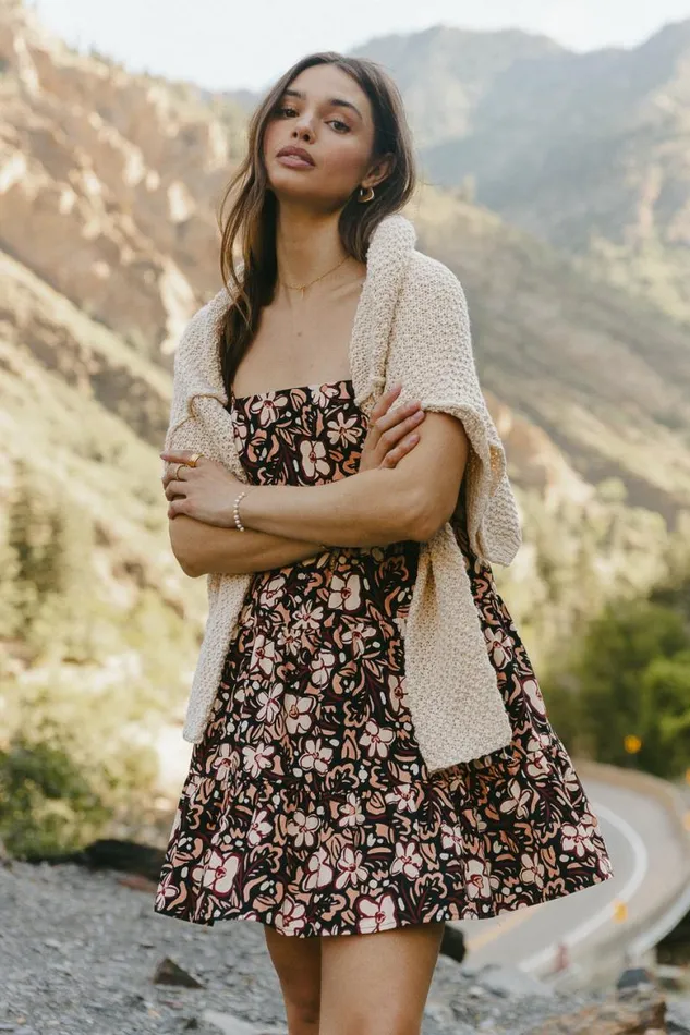Jesslyn Floral Dress Black Women Bohme Dresses