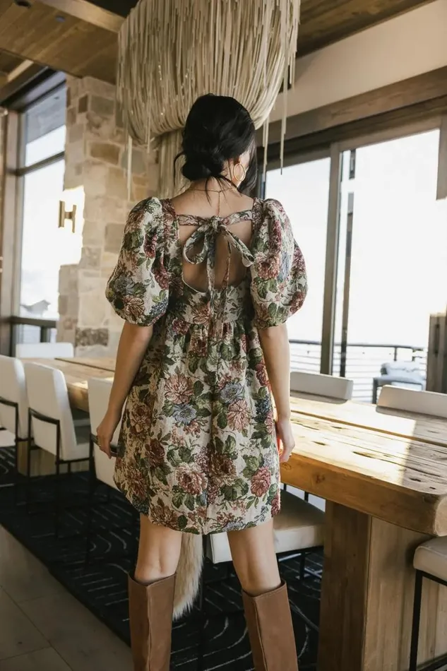 Jillian Floral Babydoll Dress Multi Women Bohme Dresses