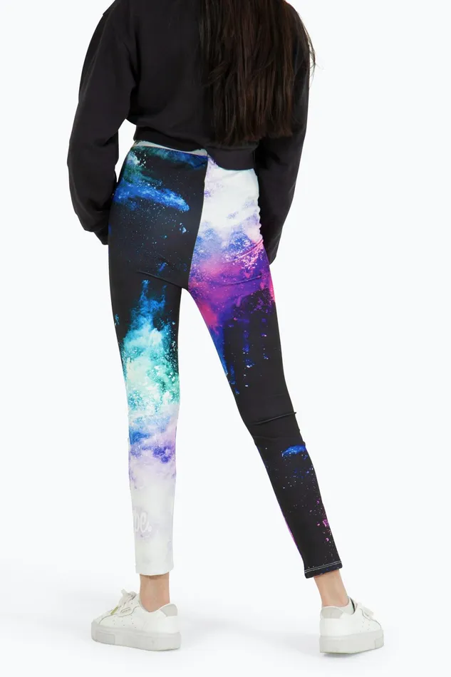 Just Hype Leggings and Bralettes Hype Girls Multi Purple Chalk Leggings