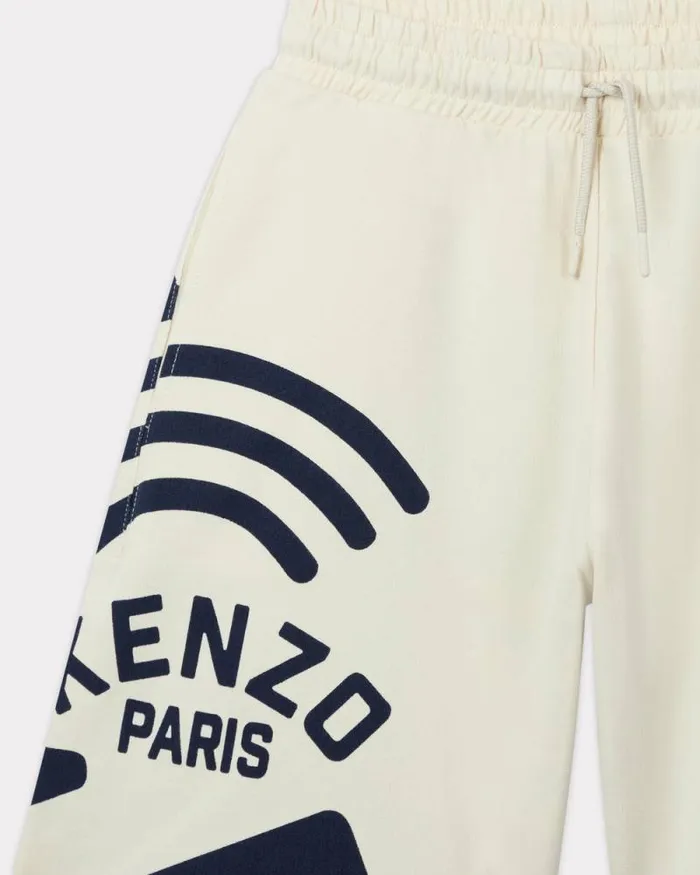 Kids 039East West039 Cotton Bermuda Shorts Ecru Kenzo Pants And Shorts
