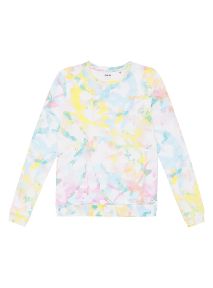 Kids Big Girl GUESS Dye Pop Active Tshirt 816