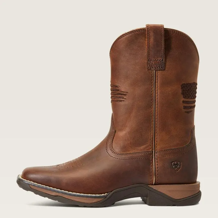 Kids Big Kids039 Footwear Ariat Anthem Patriot Western Boot Distressed Brown Kids Big Kids039 Footwear Ariat Anthem Patriot Western Boot Distressed Brown