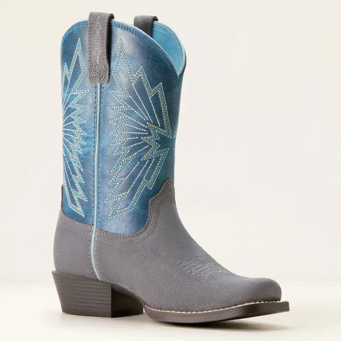 Kids Big Kids039 Footwear Ariat Decatur Western Boot Mineral Suededownpour Kids Big Kids039 Footwear Ariat Decatur Western Boot Mineral Suededownpour