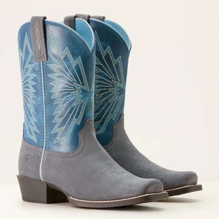 Kids Big Kids039 Footwear Ariat Decatur Western Boot Mineral Suededownpour Kids Big Kids039 Footwear Ariat Decatur Western Boot Mineral Suededownpour
