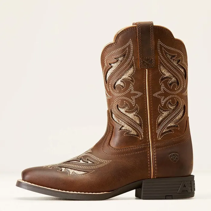 Kids Big Kids039 Footwear Ariat Round Up Bliss Western Boot Sassy Brown