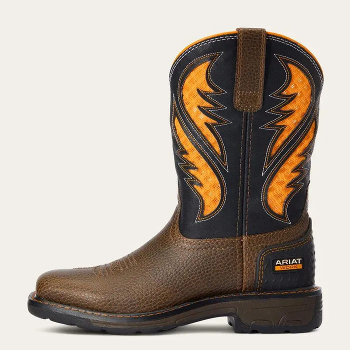 Kids Big Kids039 Footwear Ariat Work VentTEK Boot Cocoa Brown
