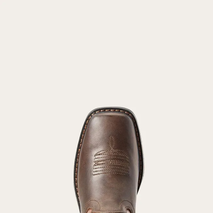 Kids Big Kids039 Footwear Ariat WorkHog Wide Square Toe Boot Dark Earth Kids Big Kids039 Footwear Ariat WorkHog Wide Square Toe Boot Dark Earth