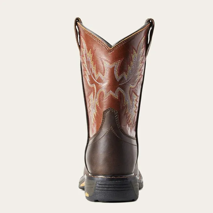 Kids Big Kids039 Footwear Ariat WorkHog Wide Square Toe Boot Dark Earth Kids Big Kids039 Footwear Ariat WorkHog Wide Square Toe Boot Dark Earth
