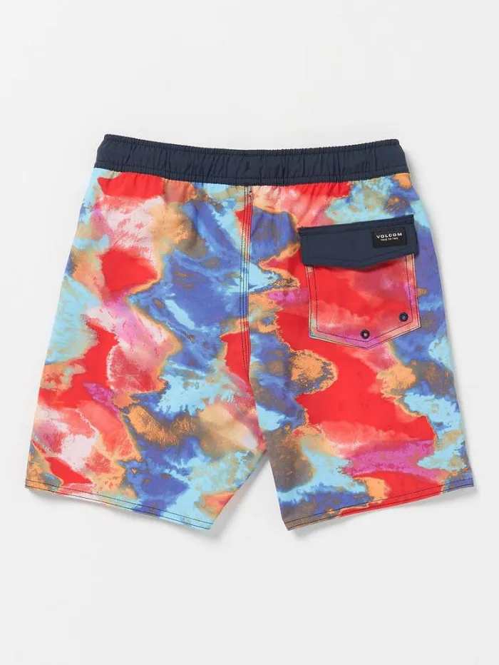 Kids Boardshorts and Trunks Volcom Big Boys Utopia Elastic Waist Trunks 8211 Multi
