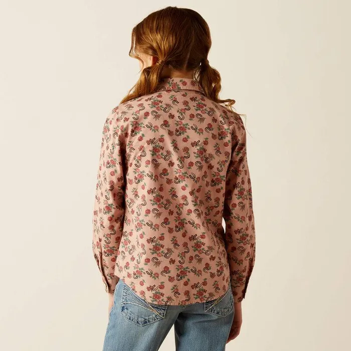 Kids Button Down Shirts Ariat Flowers N039 Horseshoes Shirt Floral Horseshoe Print Kids Button Down Shirts Ariat Flowers N039 Horseshoes Shirt Floral Horseshoe Print