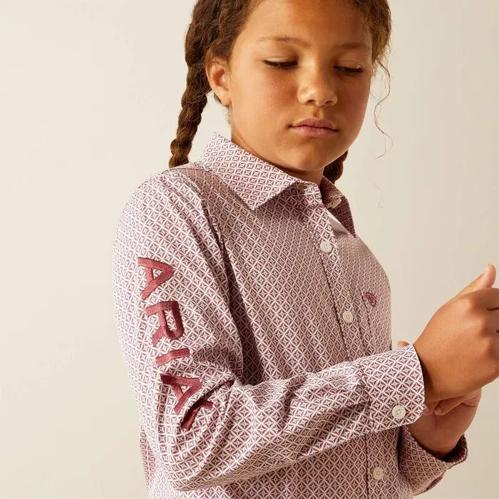 Kids Button Down Shirts Ariat Team Kirby Shirt Finleigh Geo Print Kids Button Down Shirts Ariat Team Kirby Shirt Finleigh Geo Print