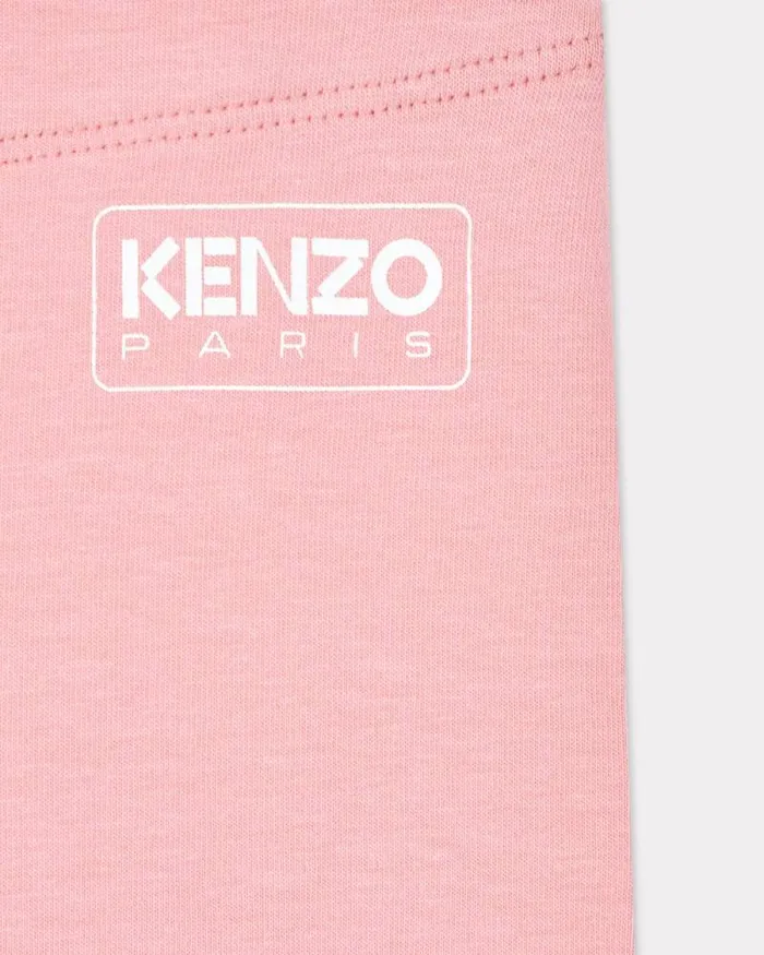Kids Cotton Leggings Dark Rose Kenzo Pants And Shorts