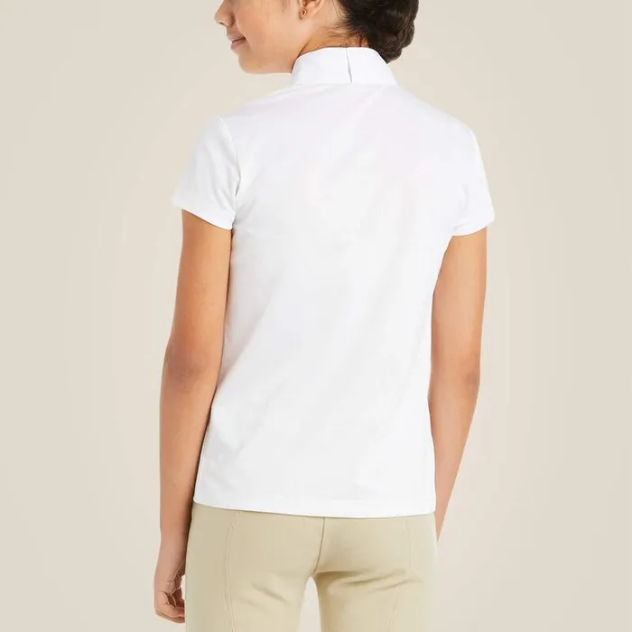 Kids English Riding Clothing Ariat Aptos Show Shirt White Kids English Riding Clothing Ariat Aptos Show Shirt White