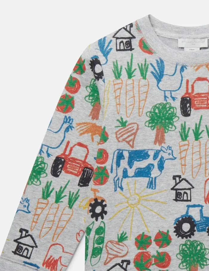 Kids Farmyard Print Sweatshirt Multicolour Stella McCartney TShirts And Sweatshirt Kids Farmyard Print Sweatshirt Multicolour Stella McCartney TShirts And Sweatshirt