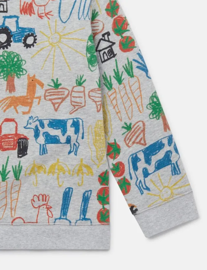 Kids Farmyard Print Sweatshirt Multicolour Stella McCartney TShirts And Sweatshirt Kids Farmyard Print Sweatshirt Multicolour Stella McCartney TShirts And Sweatshirt