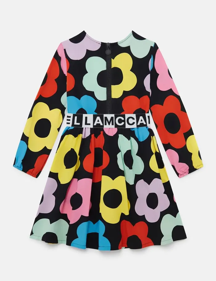 Kids Floral Pattern LongSleeve Dress Multicolour Stella McCartney Dresses and Jumpsuits