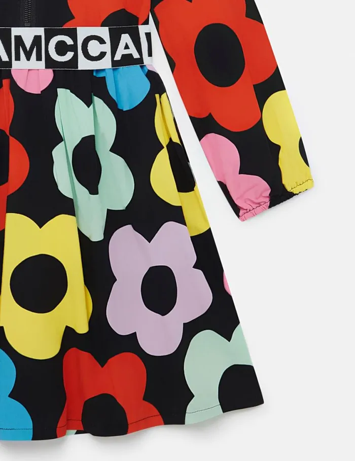 Kids Floral Pattern LongSleeve Dress Multicolour Stella McCartney Dresses and Jumpsuits