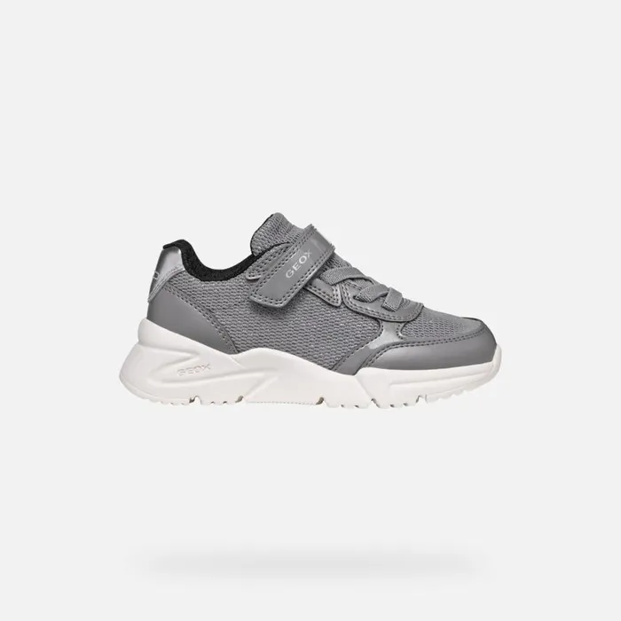 Kids Geox Sneakers LOFTUS JUNIOR Grey Low Top Sneakers Grey