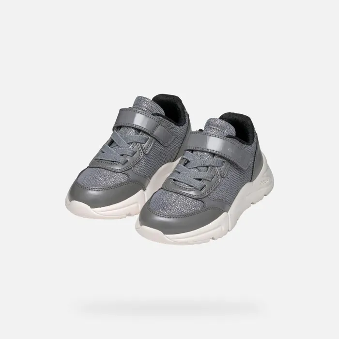 Kids Geox Sneakers LOFTUS JUNIOR Grey Low Top Sneakers Grey